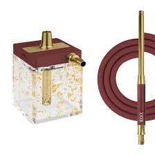 Кальян Hoob subAtom Wine Red x SS | Cube mini Gold