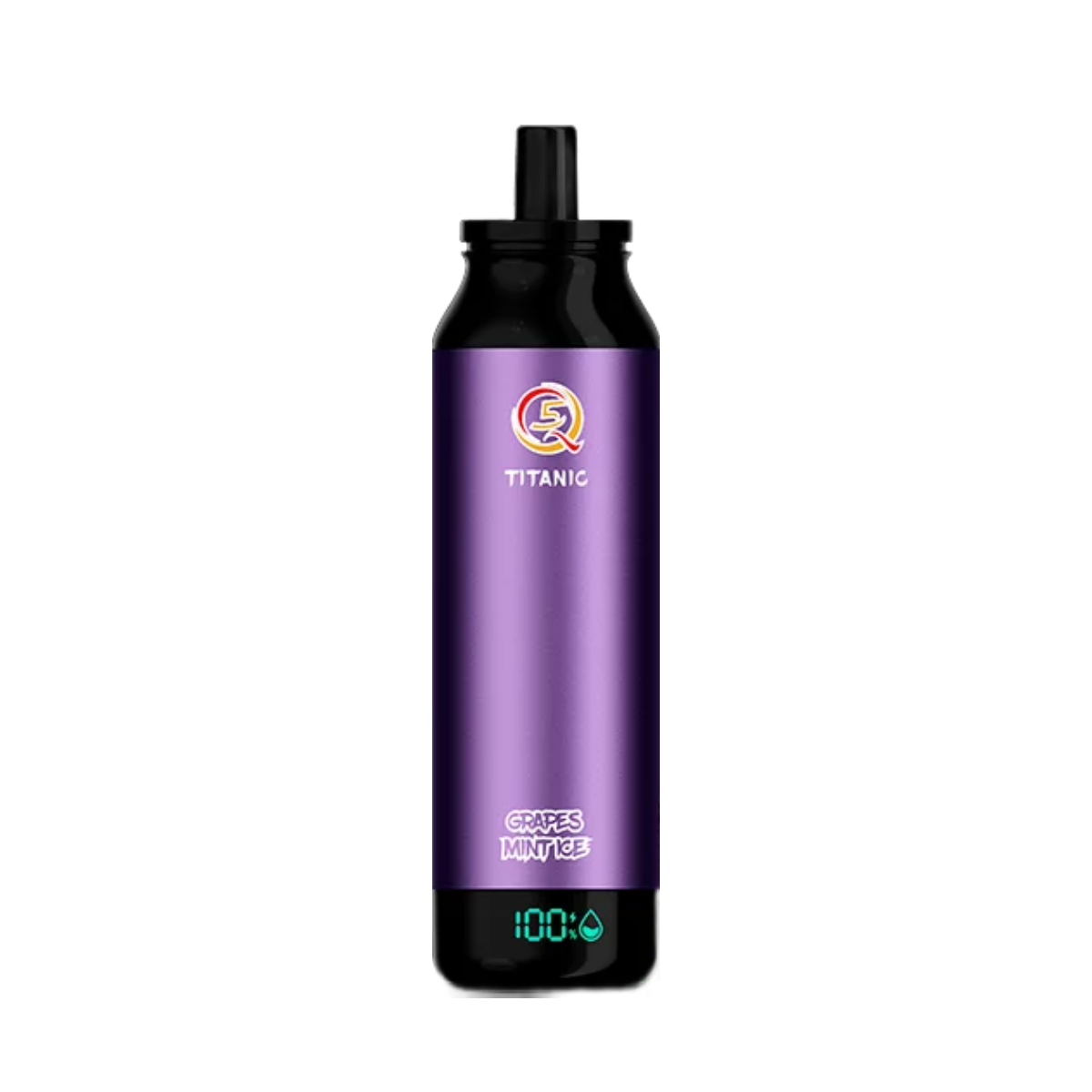Эл. сиг. Q5 TITANIC 14000 Виноград, мята и лед /Grapes, mint and ice  2 %