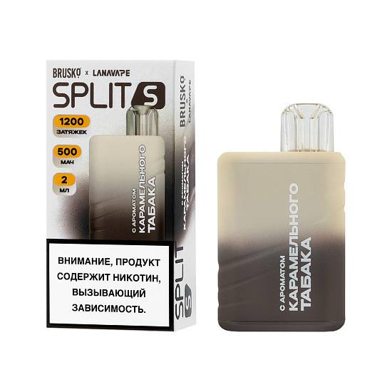 Эл. сиг. BRUSKO SPLIT S 1200 Карамельный табак  2 мл,  2%