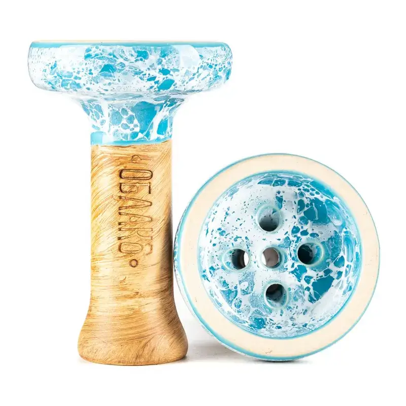 Чашка Облако Black Glaze Top 61 голубой-белый мрамор